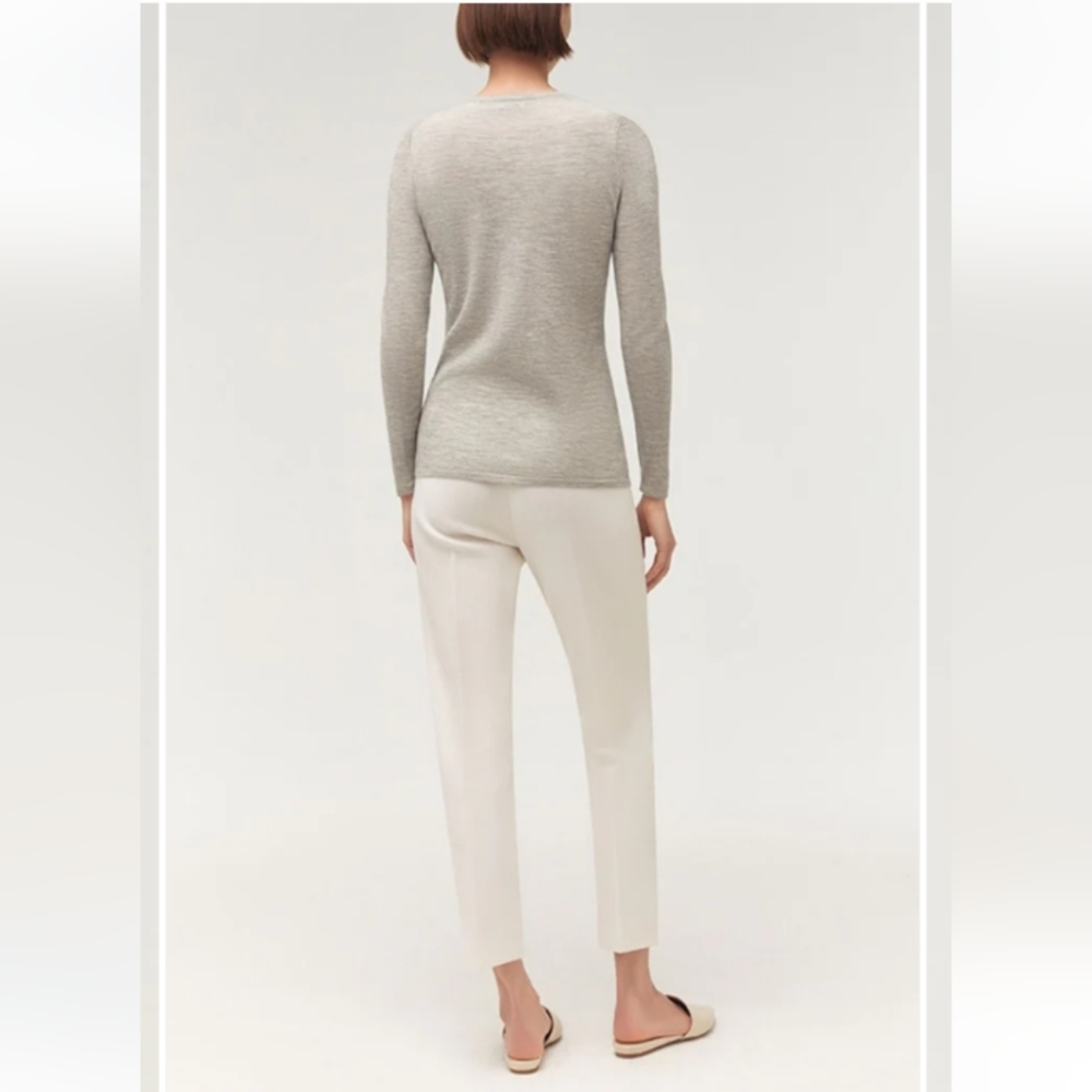 TSE 100% Cashmere Sweater, Grey - Picture 5 of 12